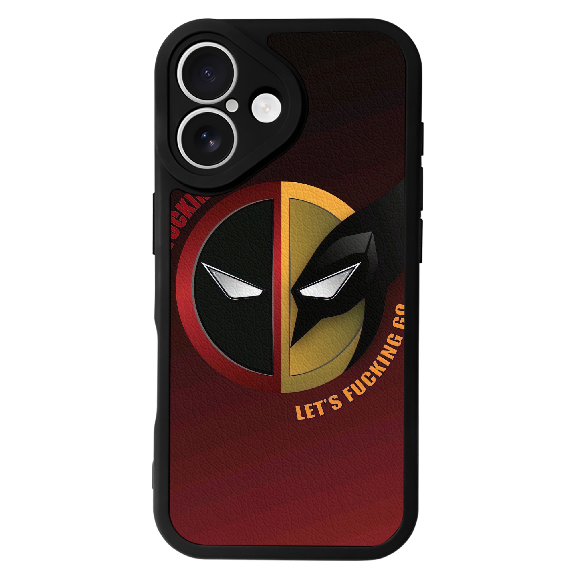 （画像用） Deadpool デッドプール 【iPhone 16シリーズ対応】シリコンスマホケース（レザー調） 材質：シリコン